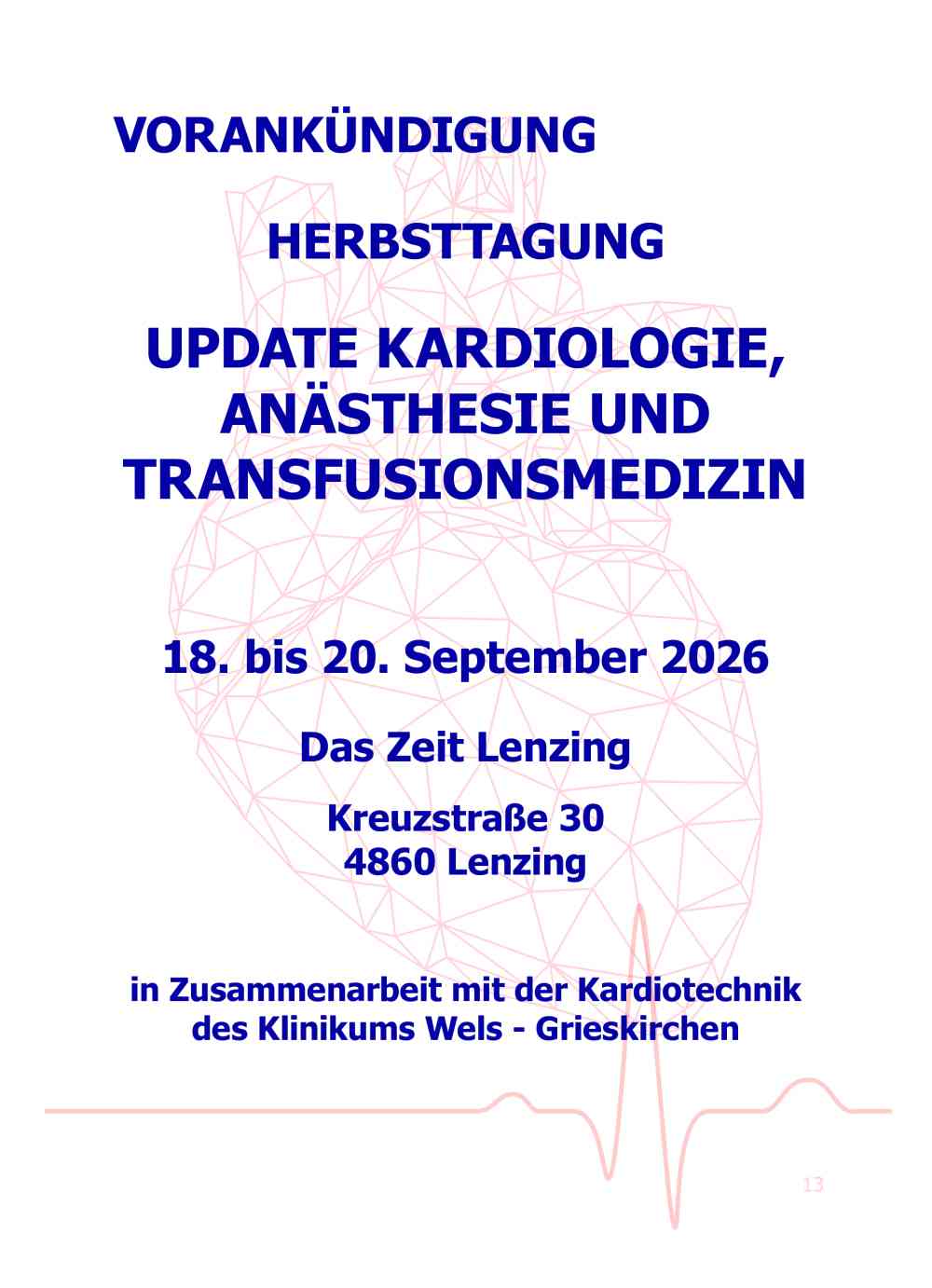 Datei mit der Vorank&uuml;ndigung zur Herbsttagung 2026