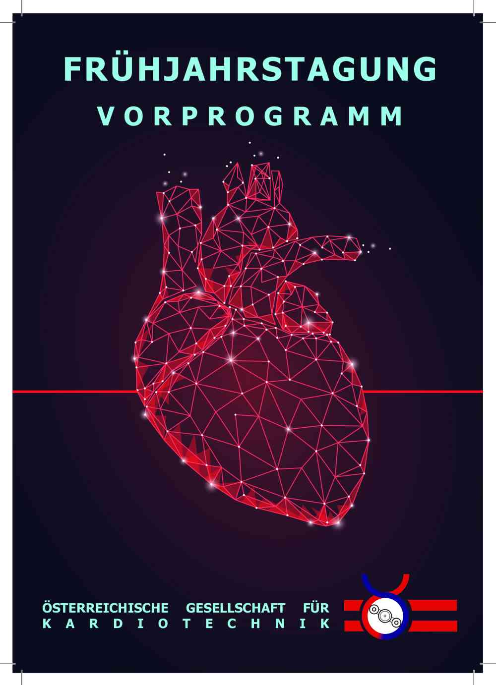 Poster Herz in 3D Grafik